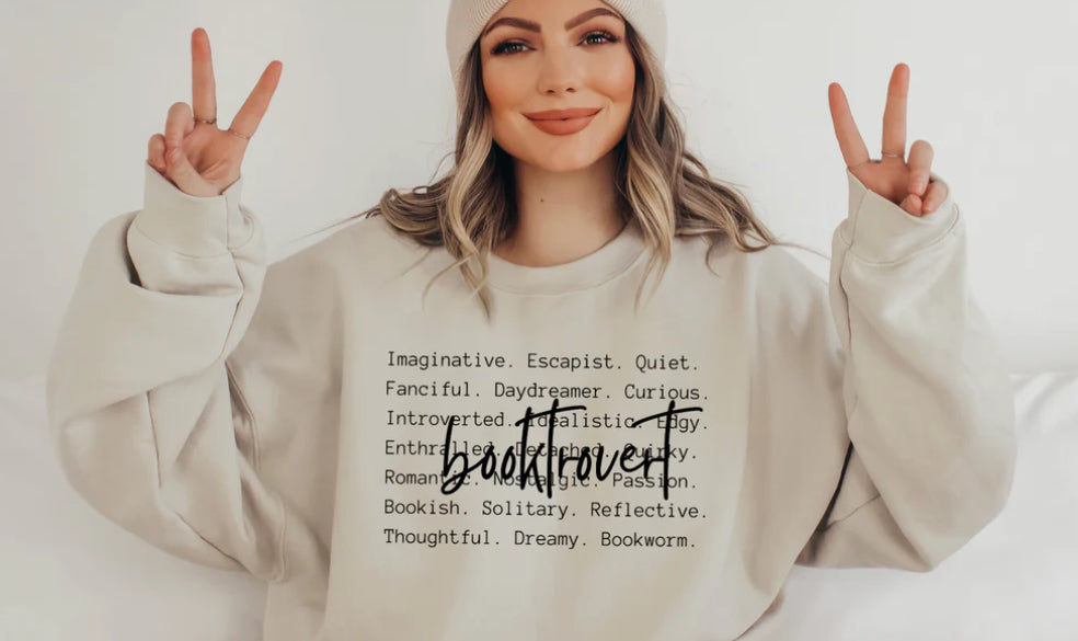 Booktrovert T-shirt or Sweatshirt