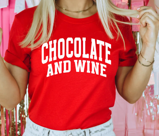 Chocolate and Wine T-shirt or Sweatshirt